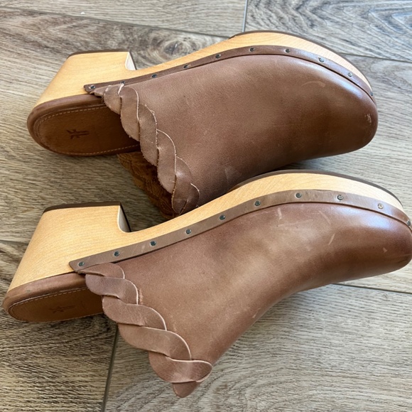 Frye Mille Braid Leather Slip on Mules - Picture 4 of 5